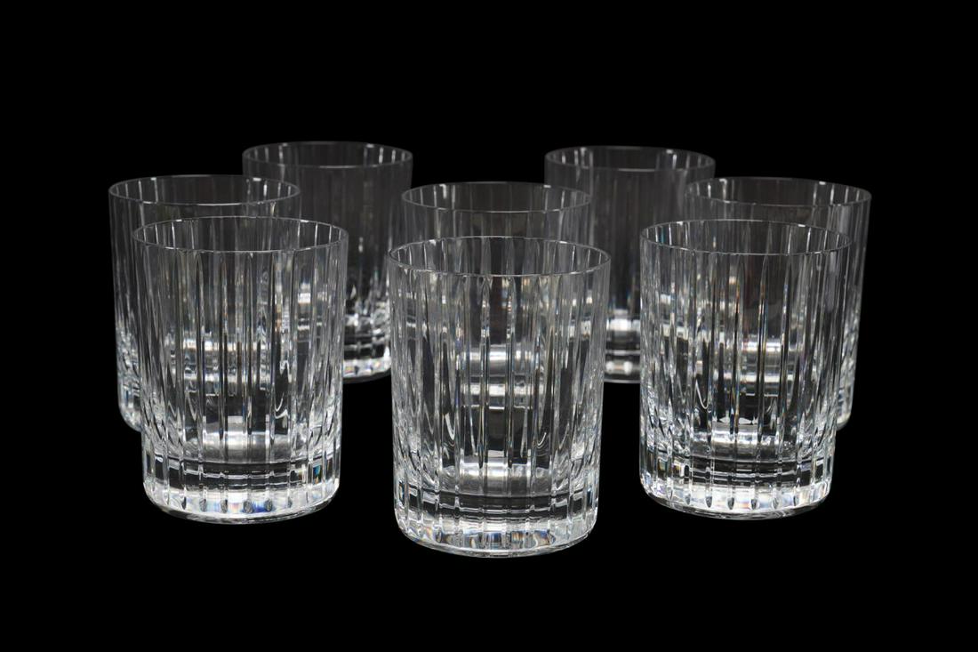 SET OF 8 BACCARAT "HARMONY" 17 OZ. FLAT TUMBLERS (1 of 7)