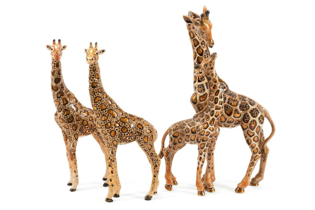 3PCS STRONGWATER STANDING BEJEWELED GIRAFFES (1 of 11)