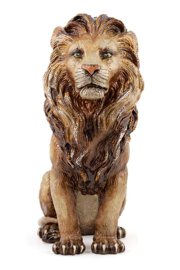 JAY STRONGWATER "MAJESTIC LION" FIGURE (1 of 6)
