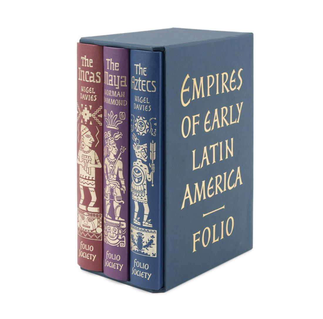 THREE FOLIO SOCIETY LATIN AMERICAN EMPIRES BOOKS (1 of 5)