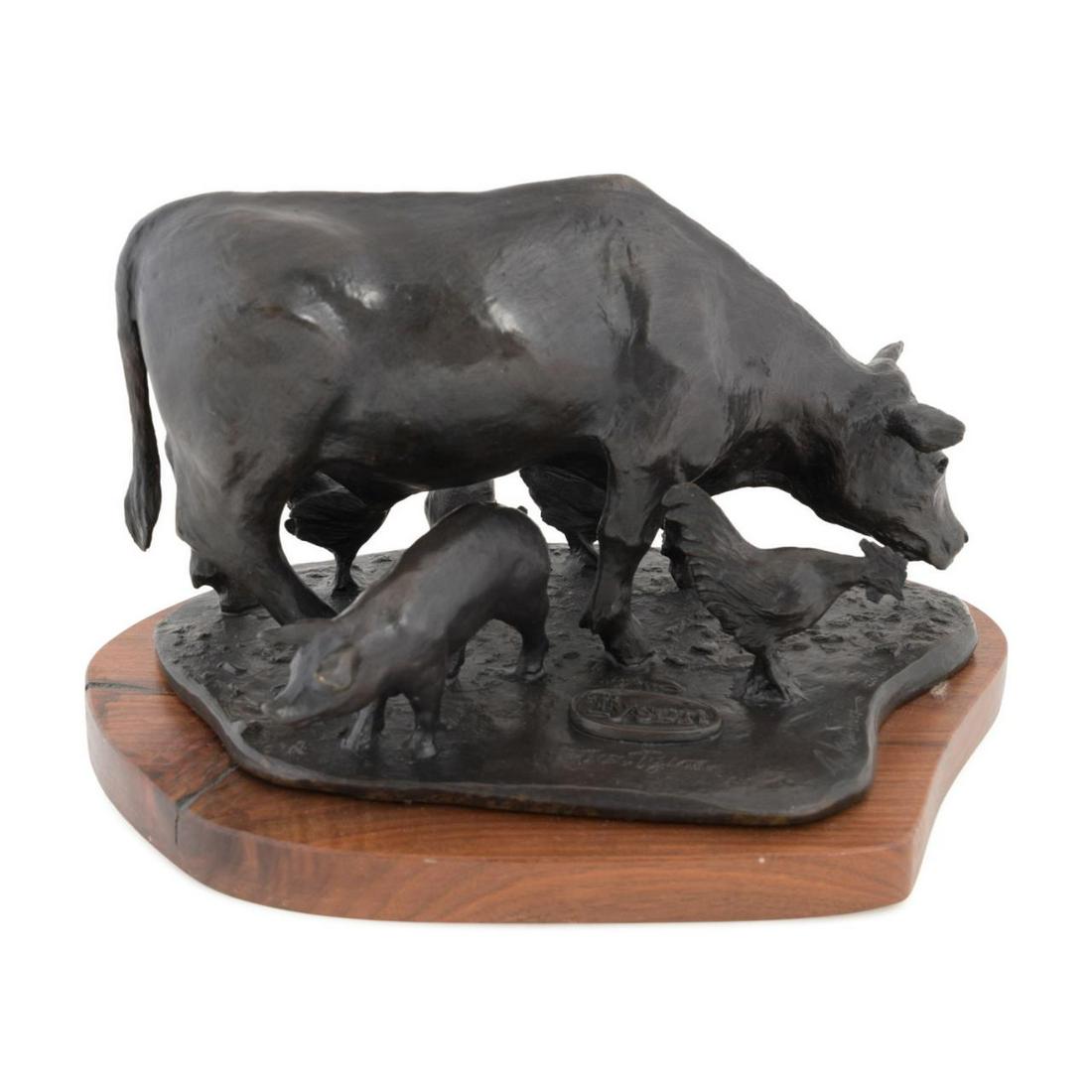 TROY ANDERSON, FARM YARD ANIMALS BRONZE SCULPTURE (1 of 6)