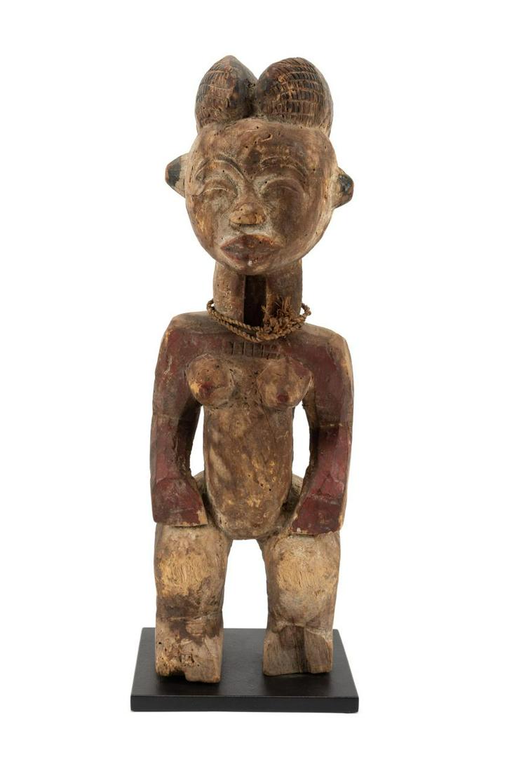 AFRICAN PUNU STANDING WOOD SCULPTURE (1 of 10)