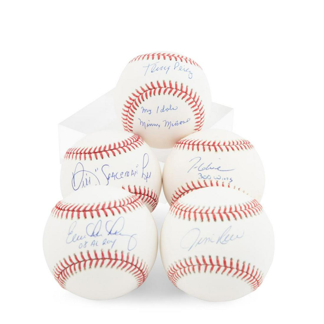 5 AUTOGRAPHED BASEBALLS INCLUDING LONGORIA (1 of 4)