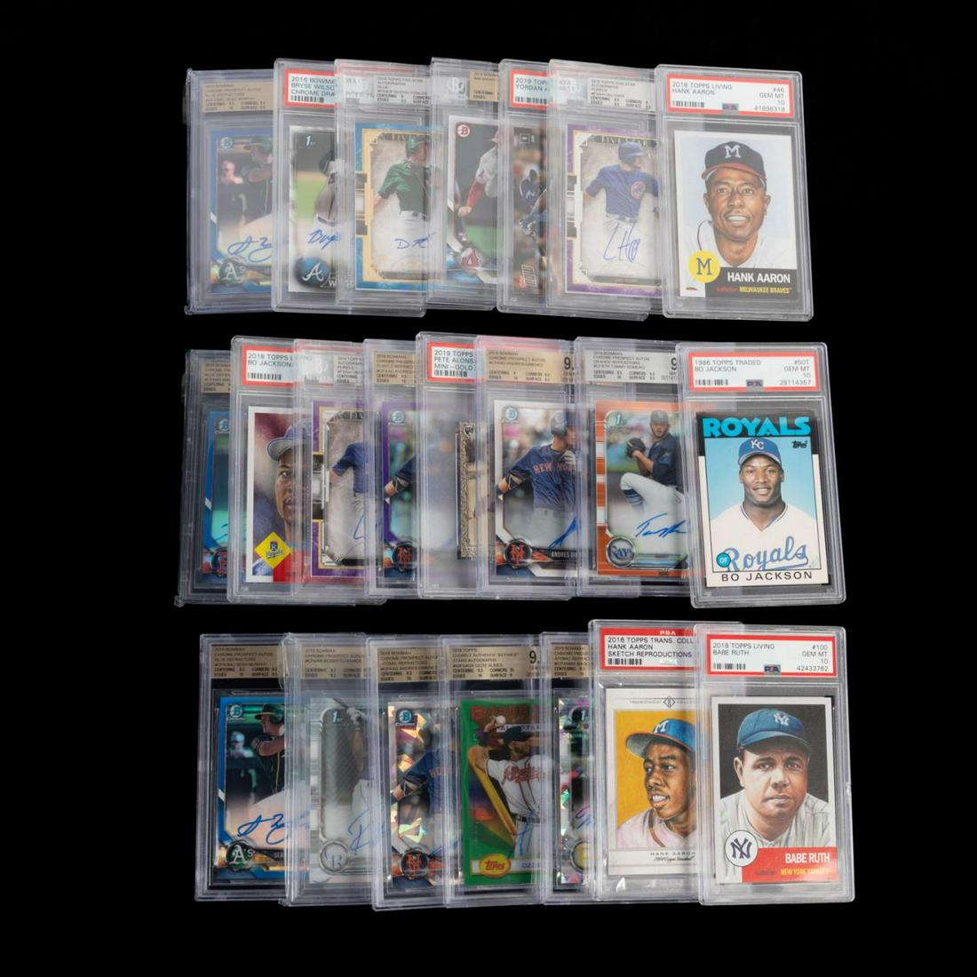 22 MODERN GRADED & AUTOGRAPHED BASEBALL CARDS (1 of 6)