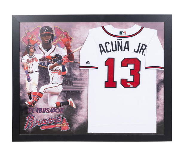 Ronald Acuna Jr Autographed Atlanta Braves Nike Gray Baseball Jersey - JSA COA