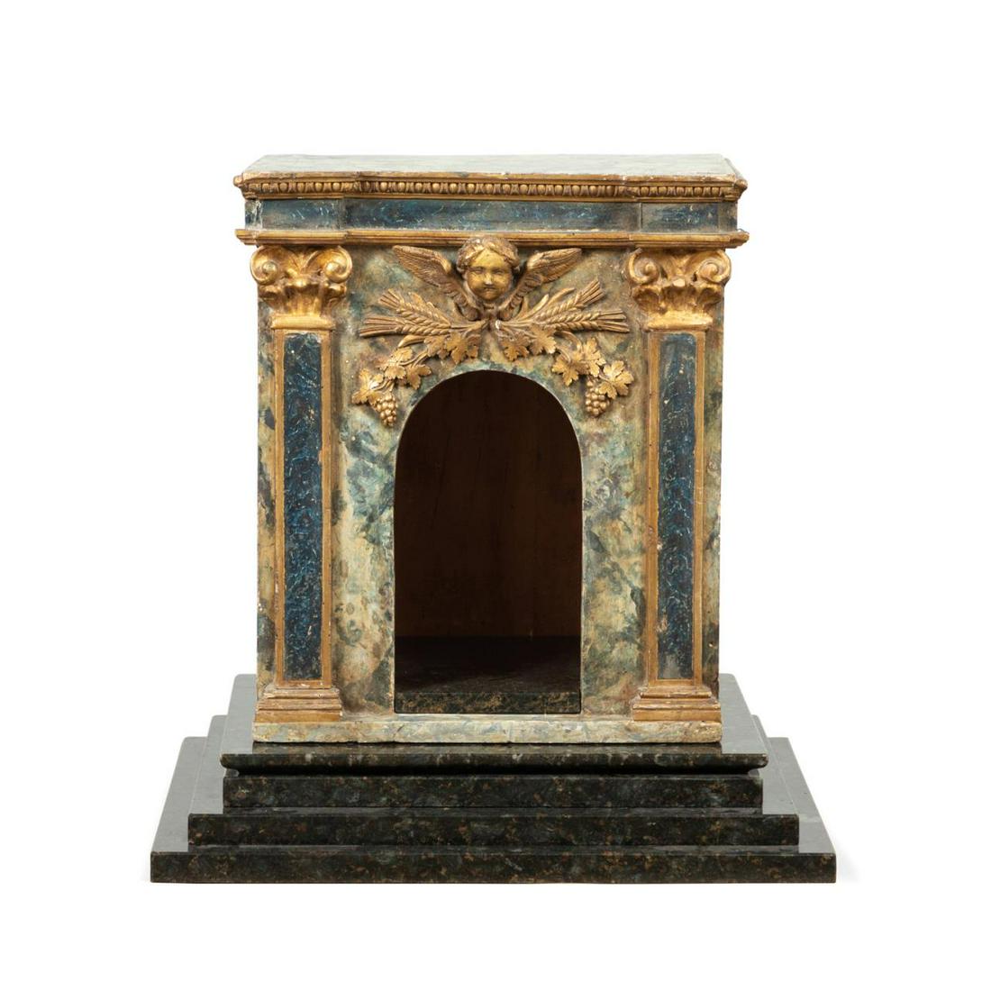 18TH C. ITALIAN POLYCHROME TABERNACLE CABINET (1 of 8)