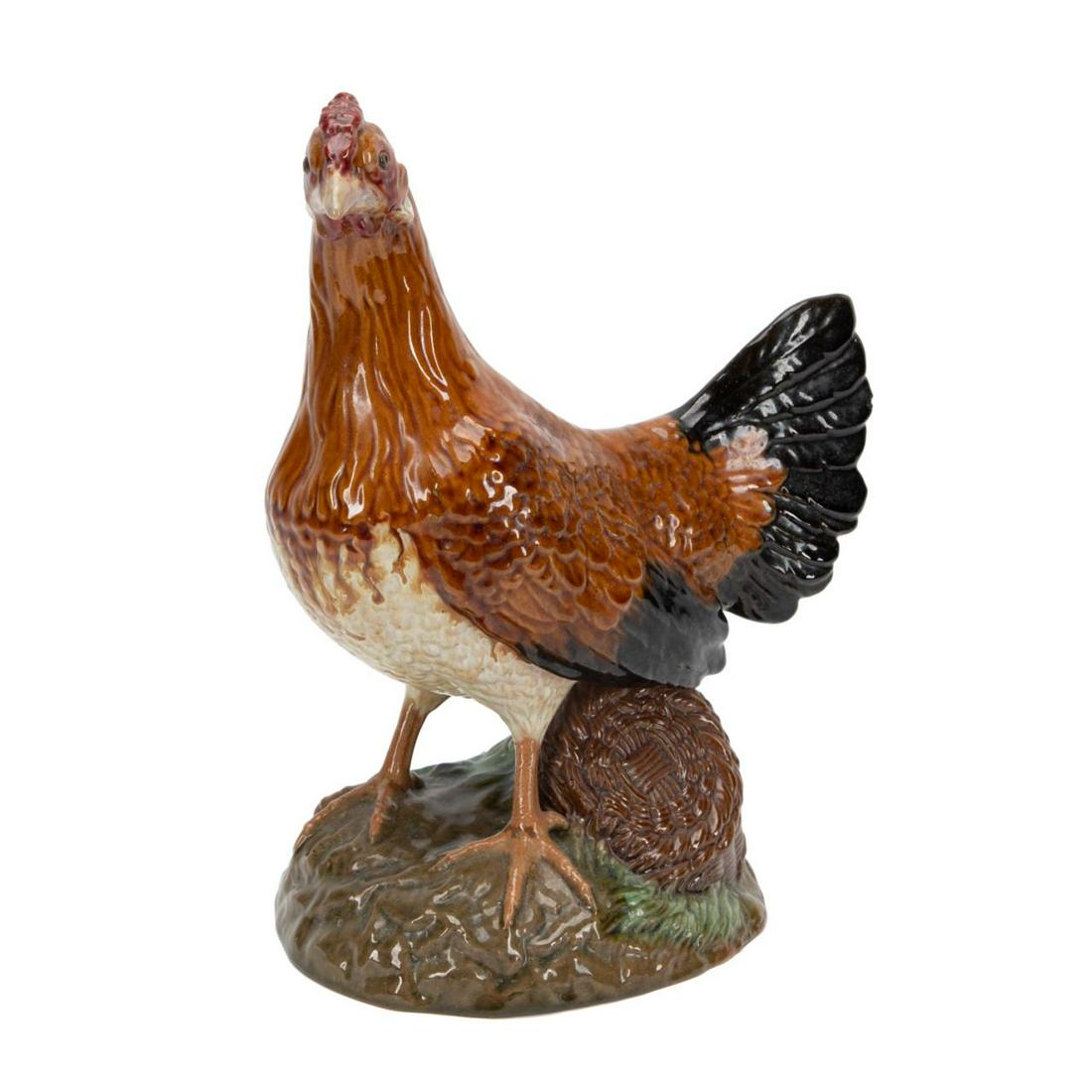 JOSE ALVES CUNHA PORTUGUESE GLAZED POTTERY ROOSTER (1 of 7)