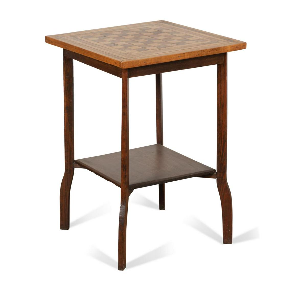 SOUTHERN MARQUETRY MIXED WOOD GAMES TABLE (1 of 5)