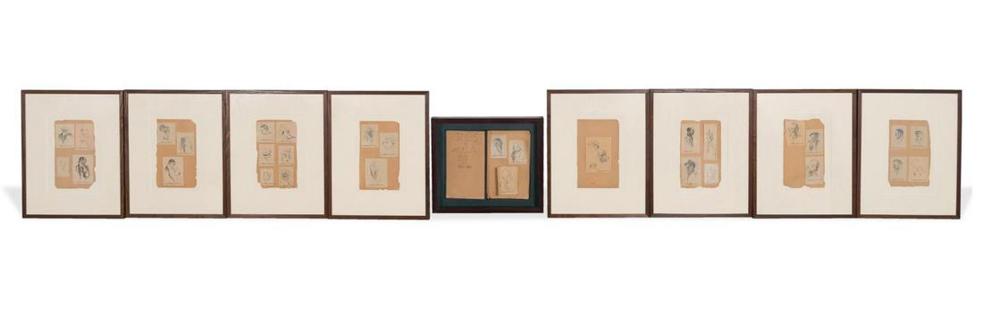 NINE ARTHUR DAVIES, MALE GRAPHITE STUDIES (1 of 4)