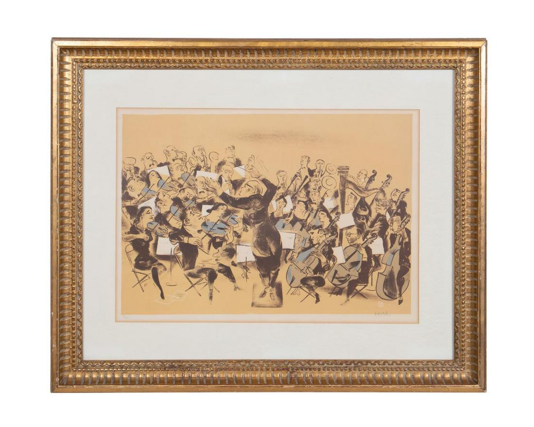 WILLIAM GROPPER, LITHOGRAPH OF ORCHESTRA (1 of 4)