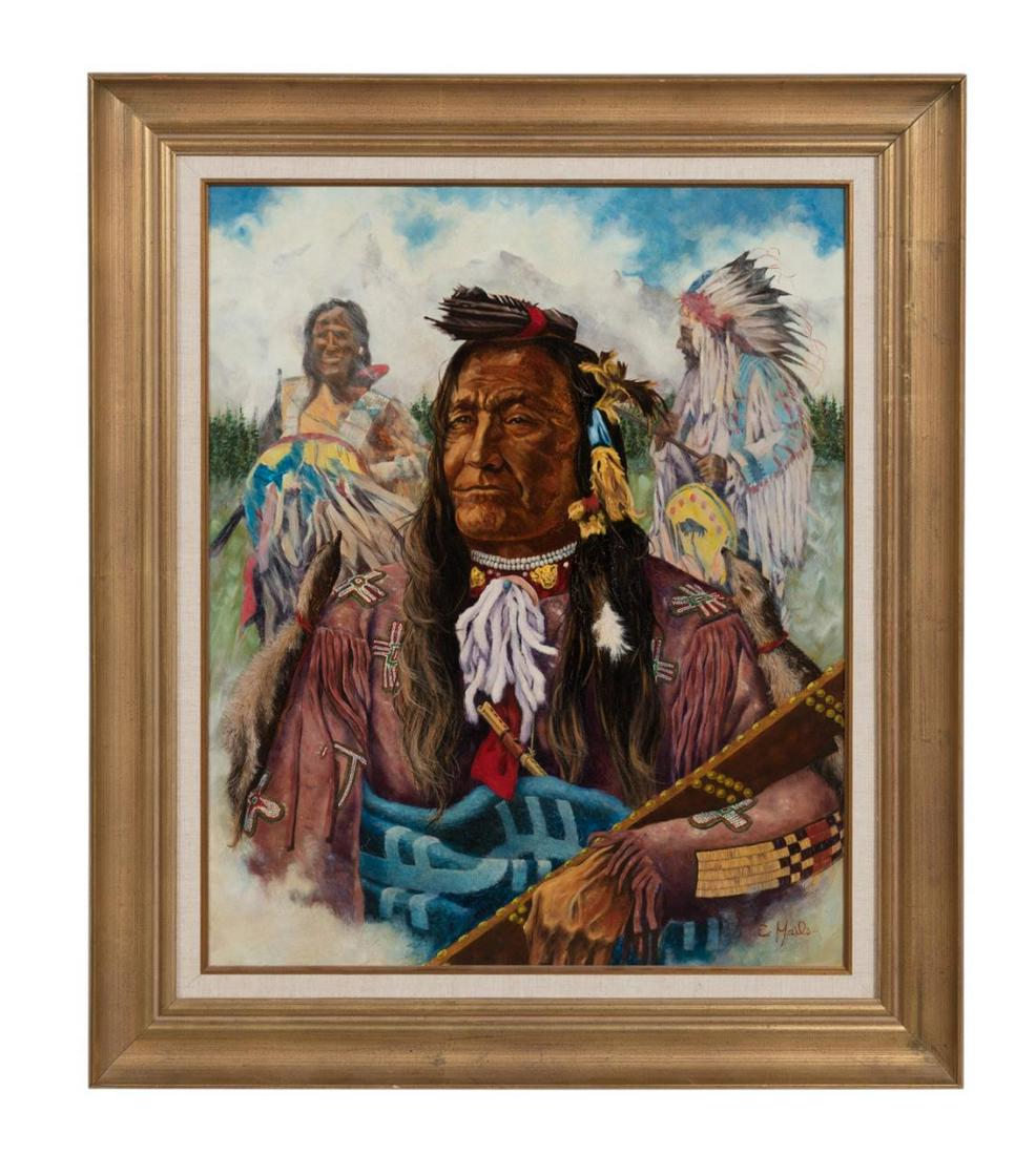 THOMAS E. MAILS, "MOUNTAIN CHIEF-BLACKFEET", 1973 (1 of 5)