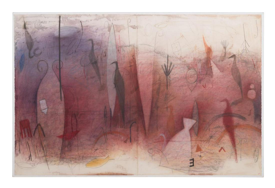 EMMI WHITEHORSE "FIELD OF BIRDS" M/M ON CANVAS (1 of 10)