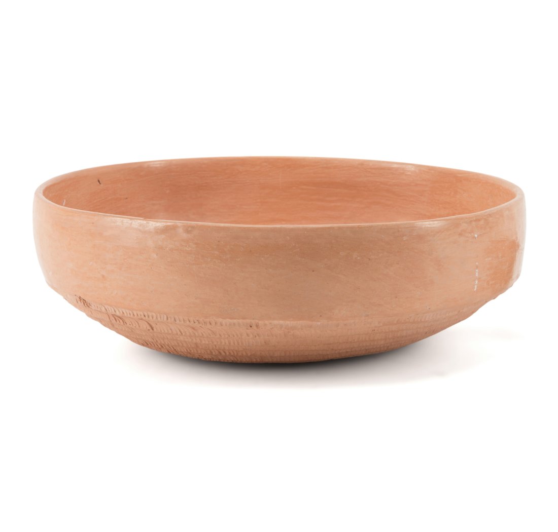 POLINGAYSI QOYAWAYMA PINK CLAY BOWL, SIGNED (1 of 5)