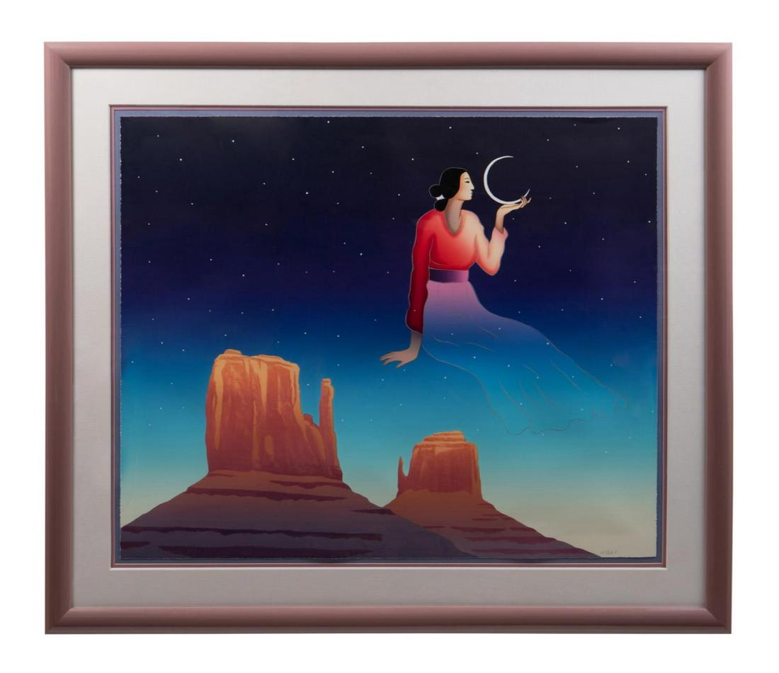 R.C. GORMAN, "DAUGHTER OF THE MOON" LITHOGRAPH (1 of 8)