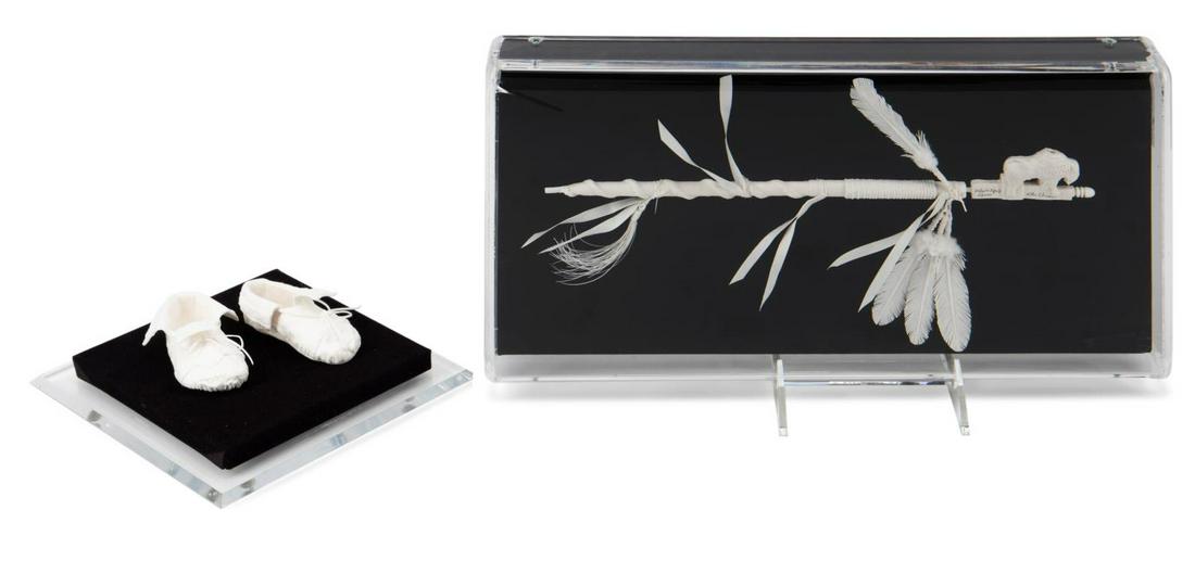 TWO PATTY & ALLEN ECKMAN HANDMADE PAPER SCULPTURES (1 of 9)