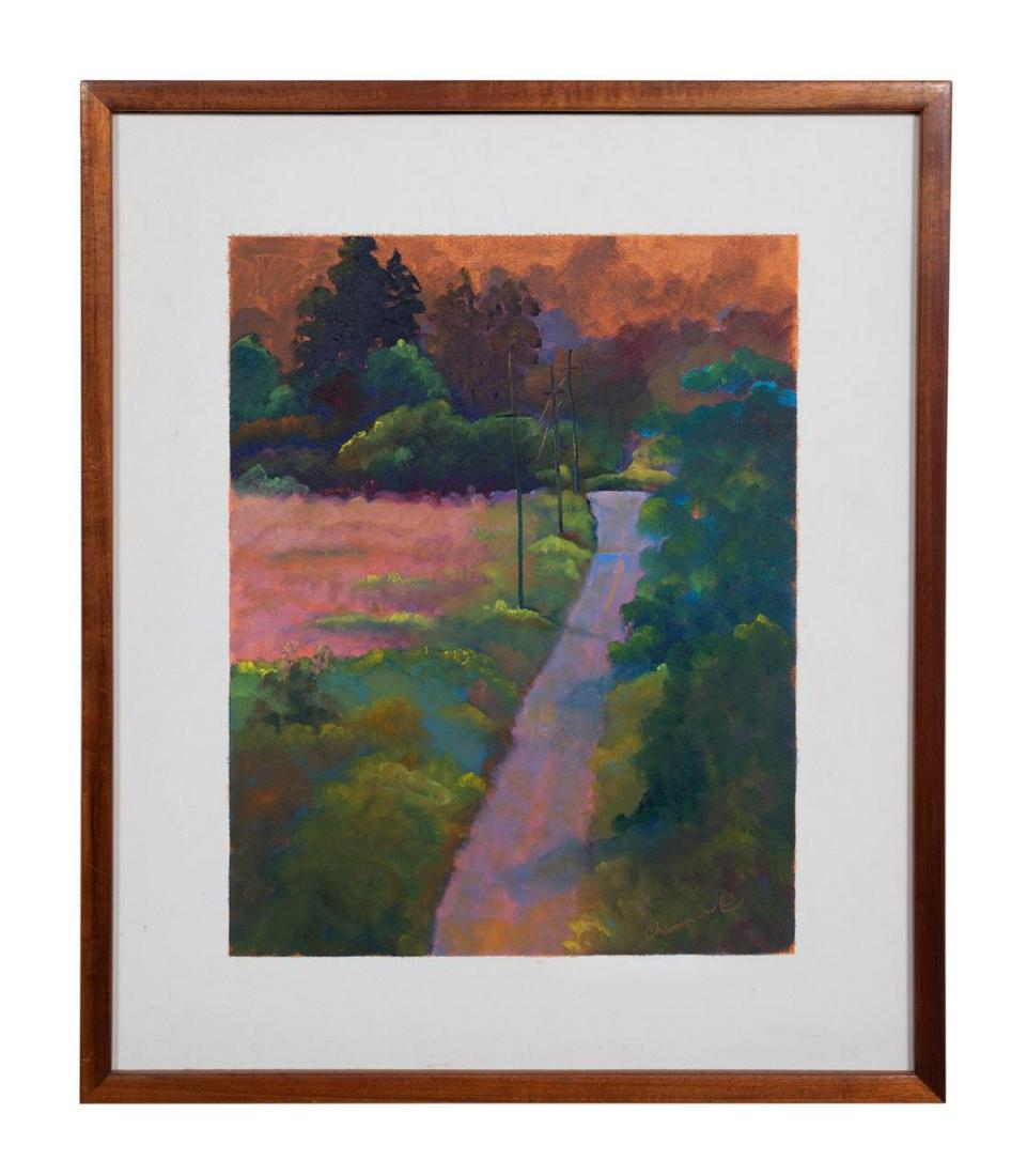 DENISE CHAMPION "TELEPHONE POLES AT SUNSET" A/C (1 of 6)