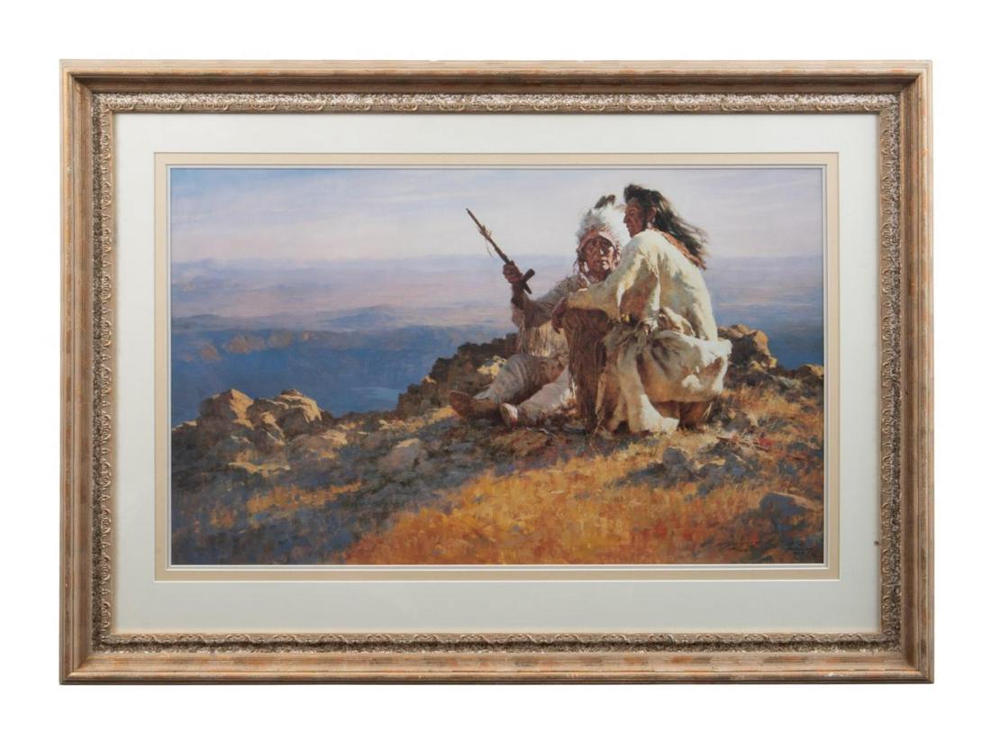 HOWARD TERPNING, "TELLING OF THE LEGENDS" LITHO (1 of 6)