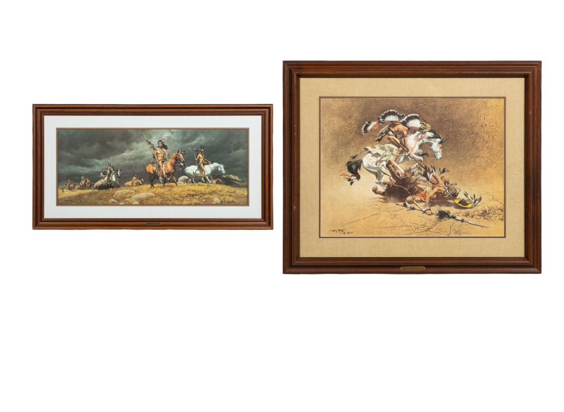 TWO FRANK MCCARTHY AMERICAN WESTERN LITHOGRAPHS (1 of 13)