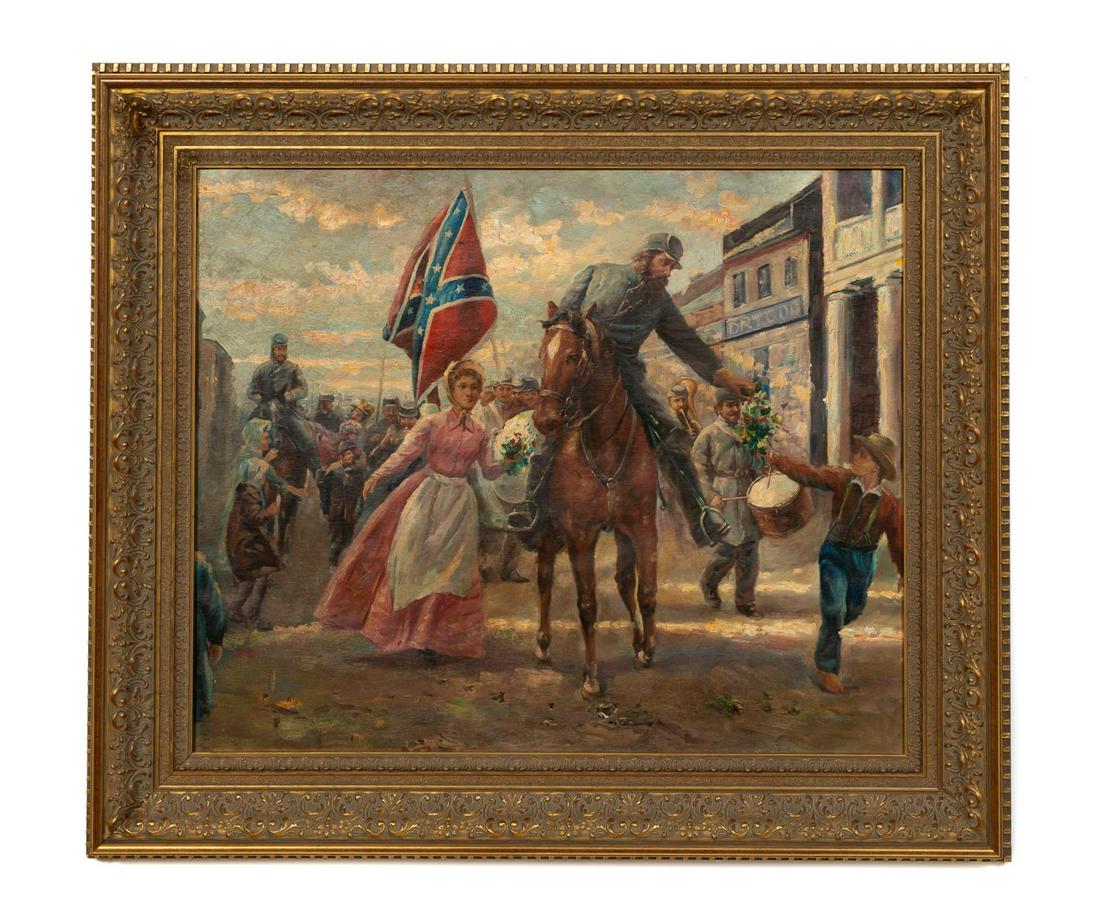 AFTER M. KUNSTER, "JACKSON ENTERS WINCHESTER", OIL (1 of 4)