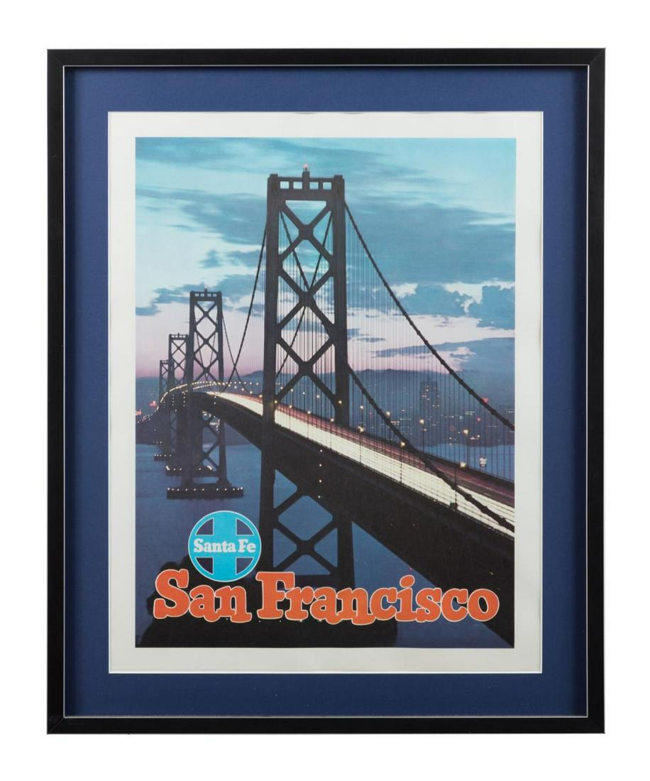 RAILROAD POSTER, "SAN FRANCISCO", C. 1950 (1 of 5)