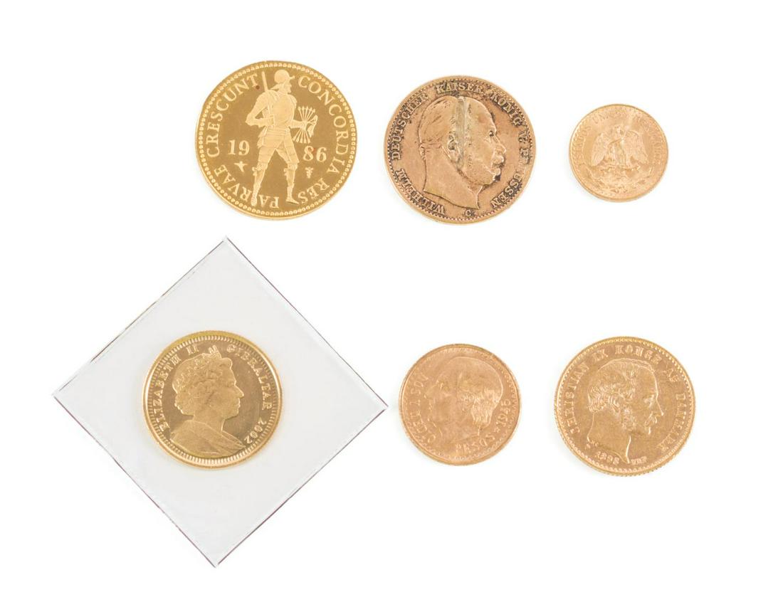 SIX WORLD / FOREGIN GOLD COINS (1 of 3)