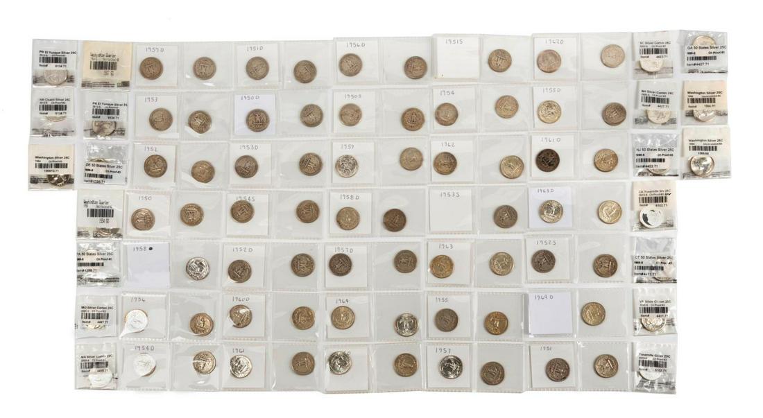 86 US SILVER AND NON-SILVER QUARTER COINS (1 of 5)