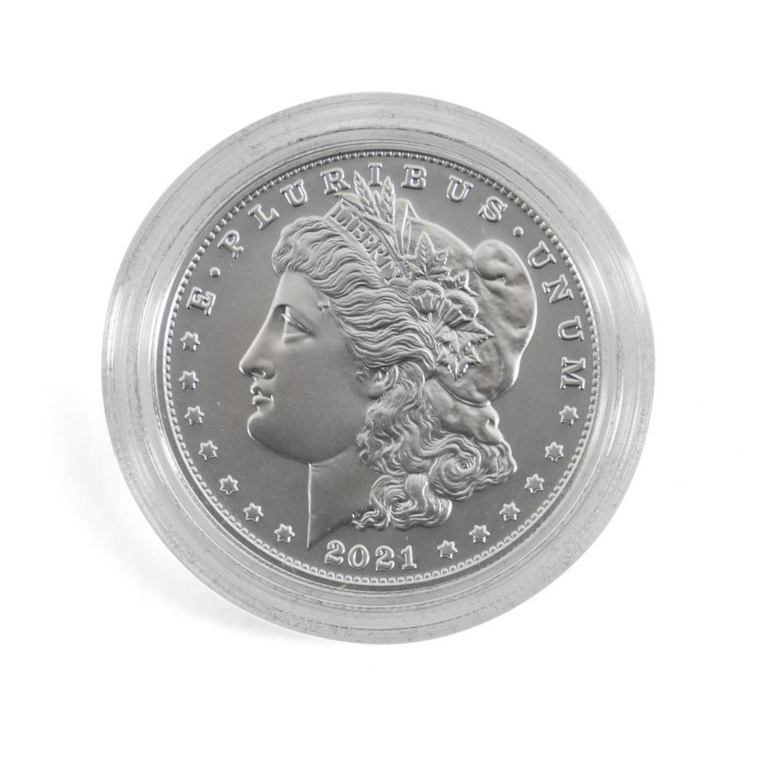 2021-S US MORGAN SILVER $1 COIN W/ COA (1 of 2)