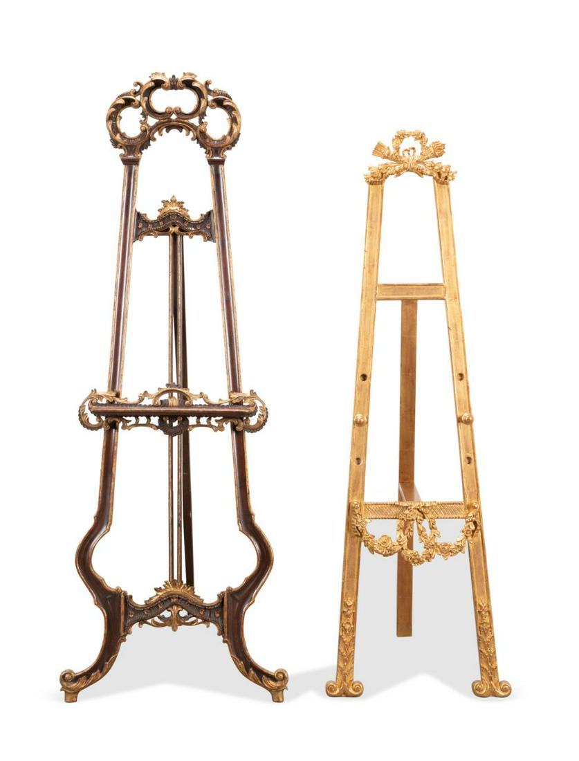 TWO ART EASELS IN THE ROCOCO TASTE (1 of 5)