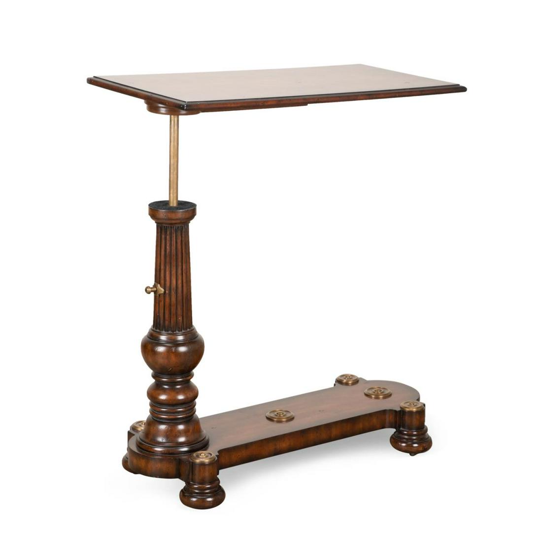 REGENCY STYLE ADJUSTABLE MAHOGANY TRAY TABLE (1 of 6)