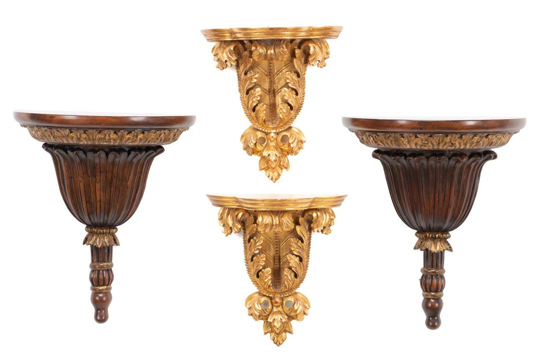 TWO PAIRS ITALIAN STYLE WALL BRACKETS (1 of 5)