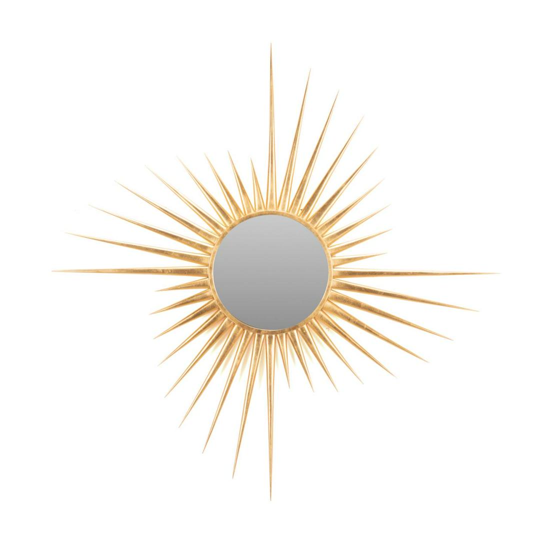 CHRISTOPHER GUY MODERN GILT SUNBURST MIRROR (1 of 3)