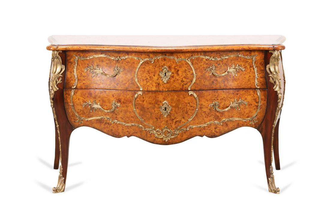 THEODORE ALEXANDER LOUIS XV STYLE BURL CHEST (1 of 6)