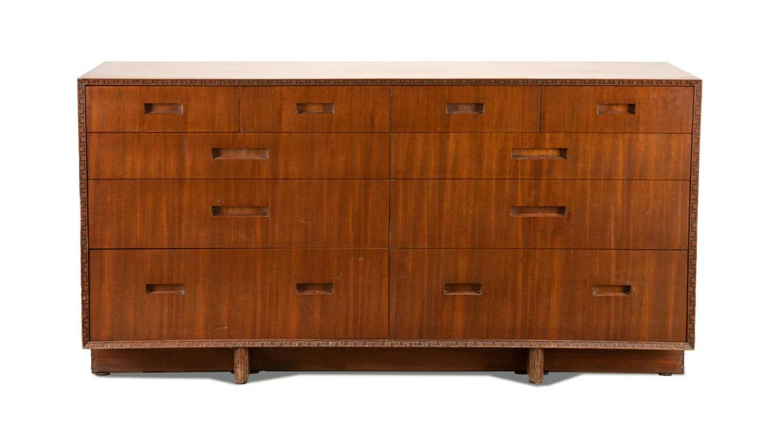 FRANK LLOYD WRIGHT FOR HENREDON "TALIESEN" DRESSER (1 of 7)