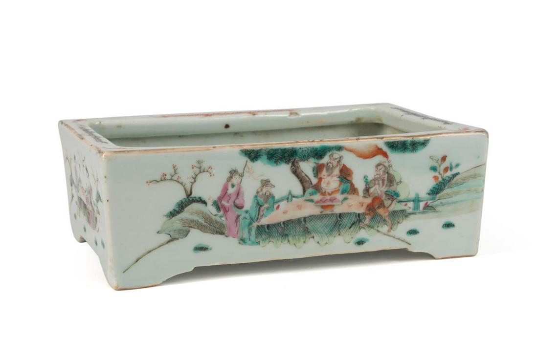CHINESE FAMILLE ROSE JARDINIERE W/ BOYS (1 of 7)