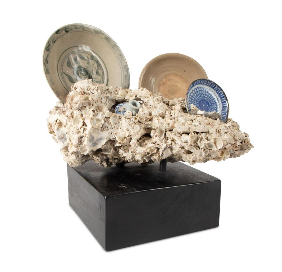 ASIAN SCHOOL SEA SCULPTURE, MIXED MEDIA (1 of 7)