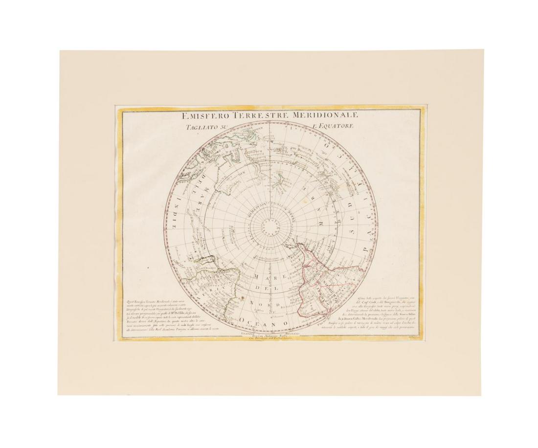C. 1779, ANTARCTICA & CAPTAIN COOK'S TRAVELS MAP (1 of 3)