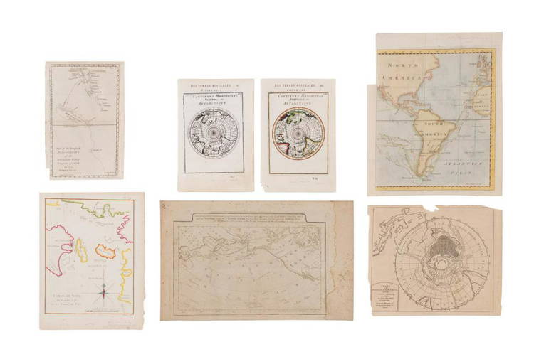 7 Small Maps, Captain Cook & Polar Projection