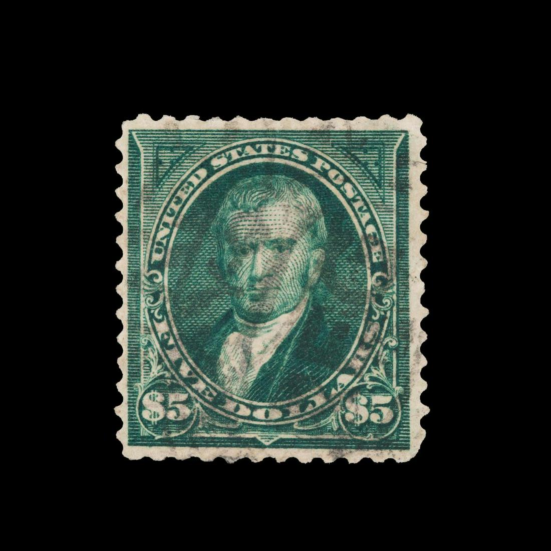 US SCOTT #263 JOHN MARSHALL $5 STAMP, 1894-1895 (1 of 2)