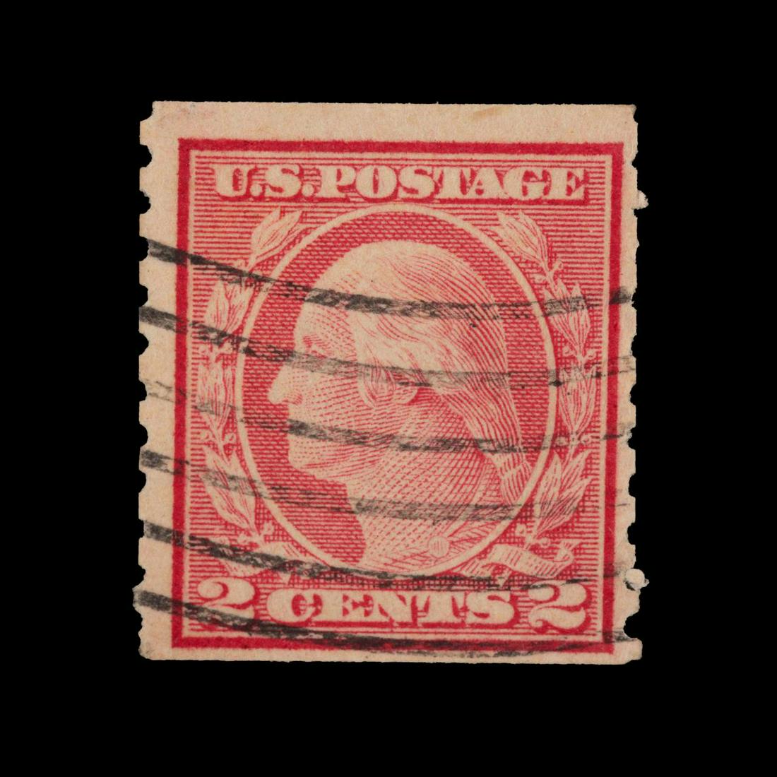 1916 ISSUE CARMINE ROSE US #491 WASHINGTON STAMP (1 of 2)
