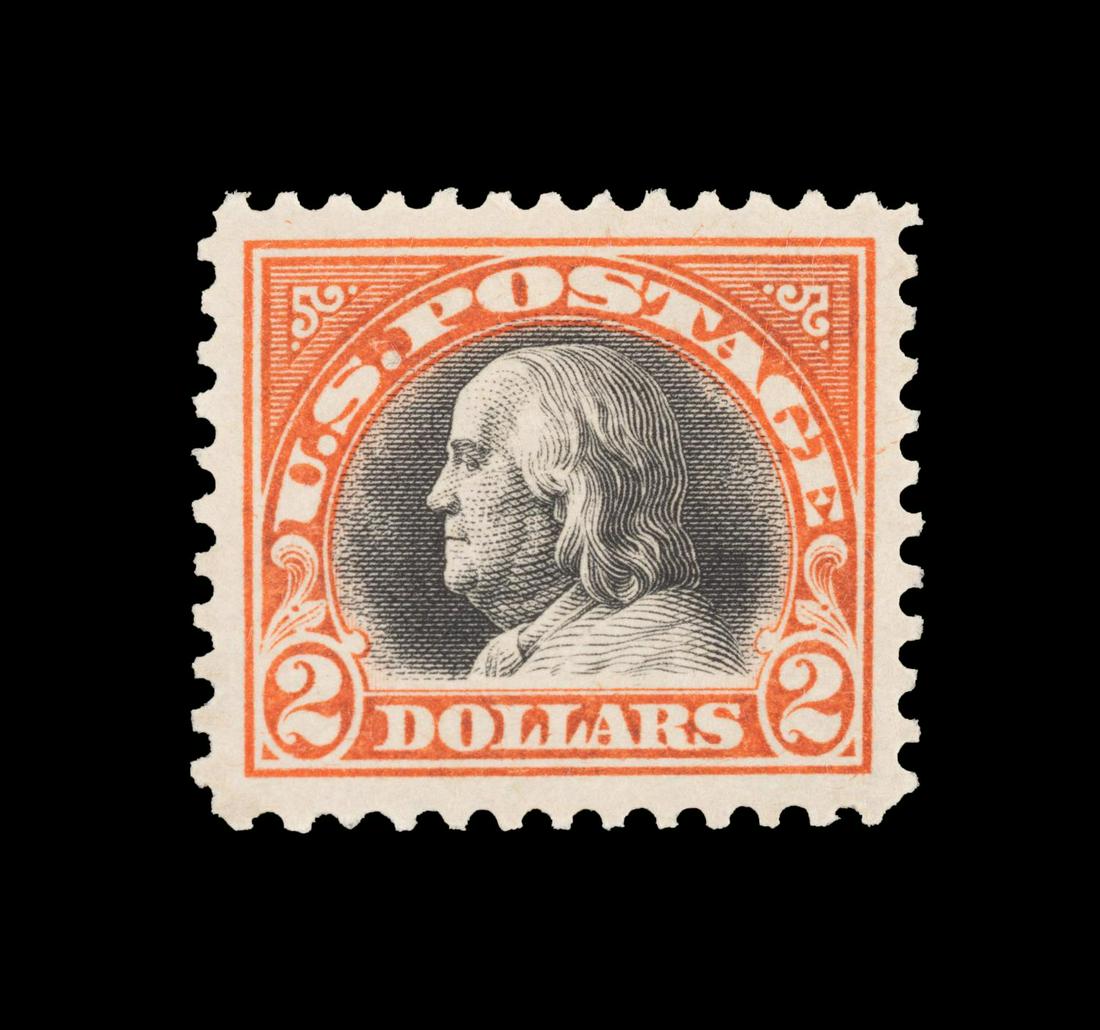US SCOTT #523 $2 FRANKLIN STAMP, 1918 ISSUE (1 of 2)