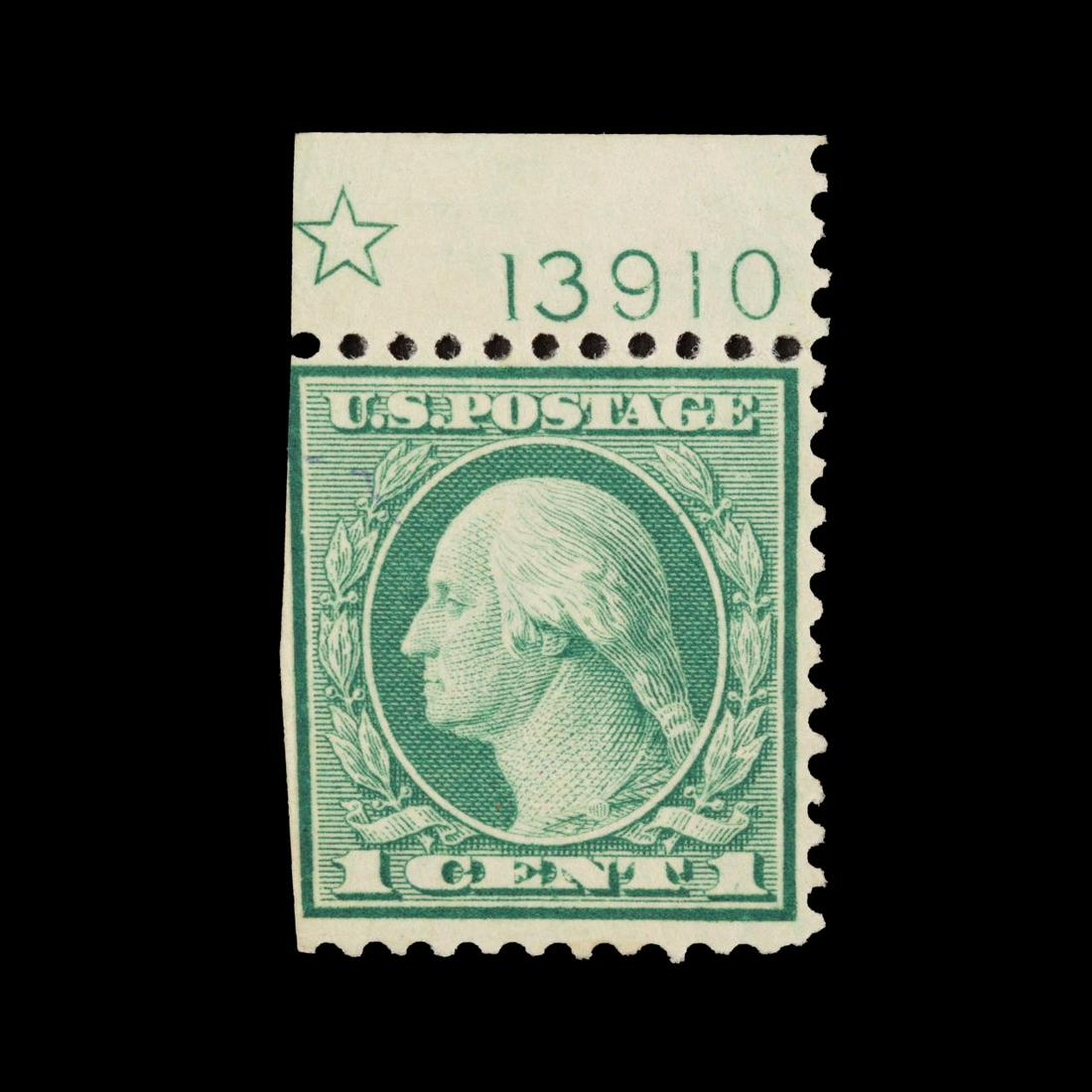 GREEN US SCOTT #545 WASHINGTON STAMP, 1921 (1 of 2)
