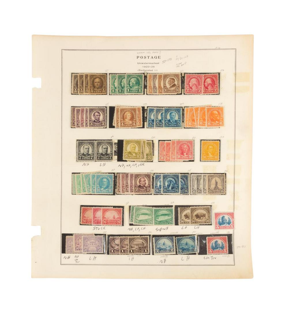 COMPLETE SET US SCOTT #551-#573 STAMPS, 1922-1925 (1 of 2)