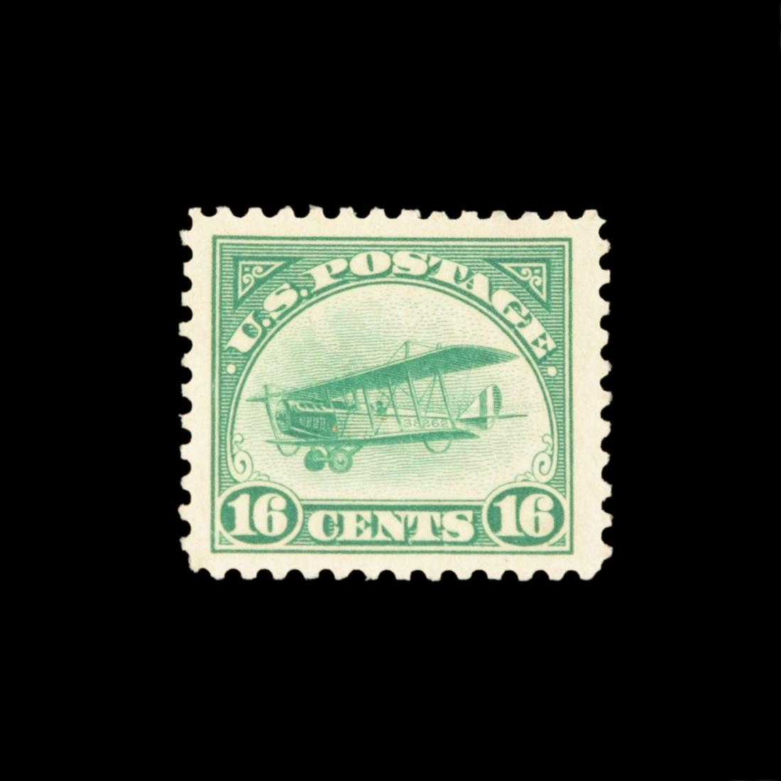 1918 AIRMAIL ISSUE US SCOTT #C2 16C STAMP, MINT (1 of 2)