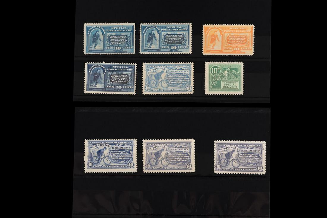 9 US SCOTT #E1-#E11, SPECIAL DELIVERY STAMPS (1 of 2)