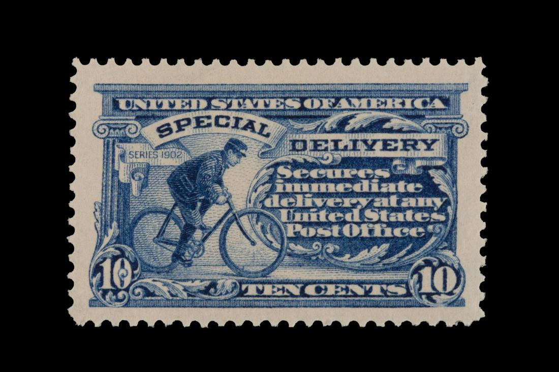 1911 ULTRAMARINE US #E8 SPECIAL DELIVERY 10C STAMP (1 of 2)