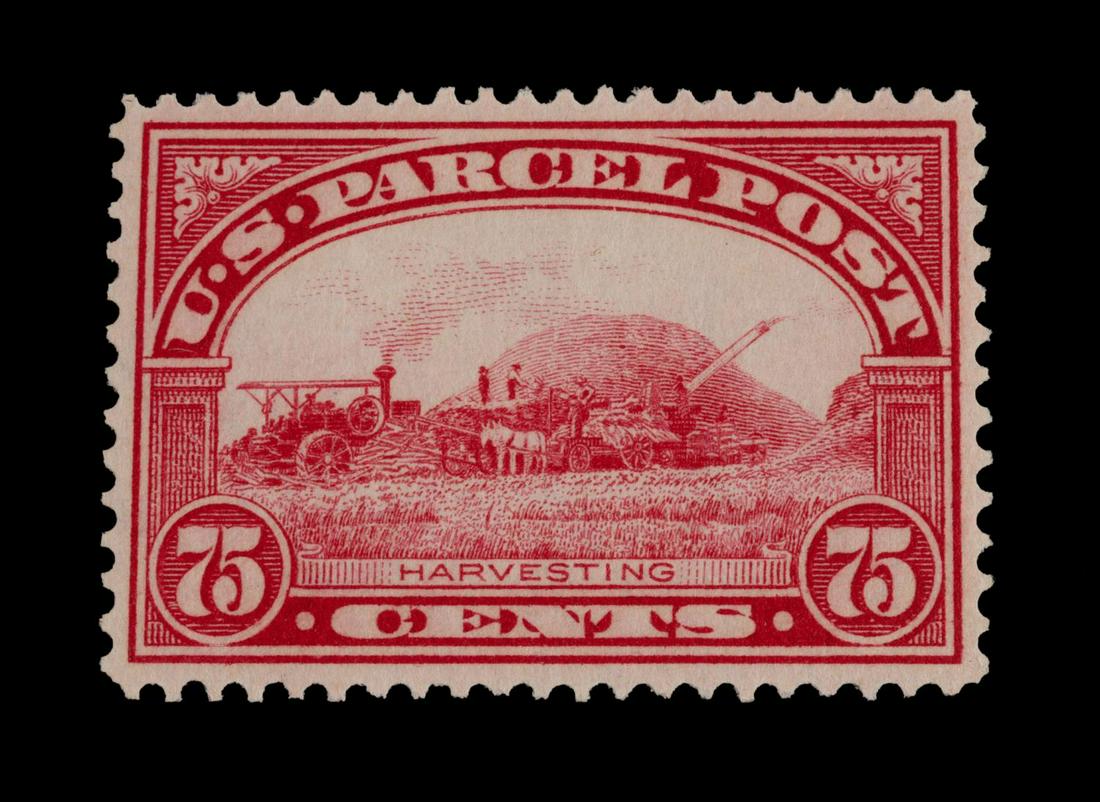 CARMINE ROSE US SCOTT #Q11 75C STAMP, HARVESTING (1 of 2)