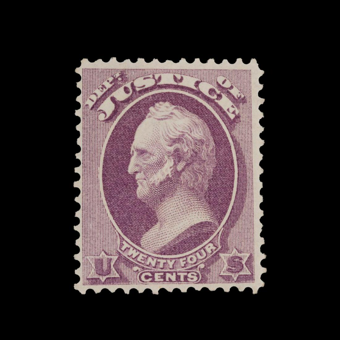 PURPLE US SCOTT #O32 24C SINGLE STAMP (1 of 2)
