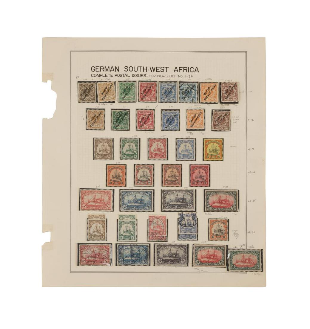 GERMAN SOUTH-WEST AFRICA SCOTT #1-#34 STAMPS (1 of 2)