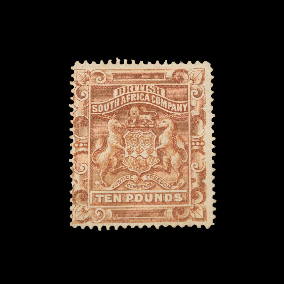 BROWN RHODESIA SCOTT #19 MINT STAMP (1 of 2)