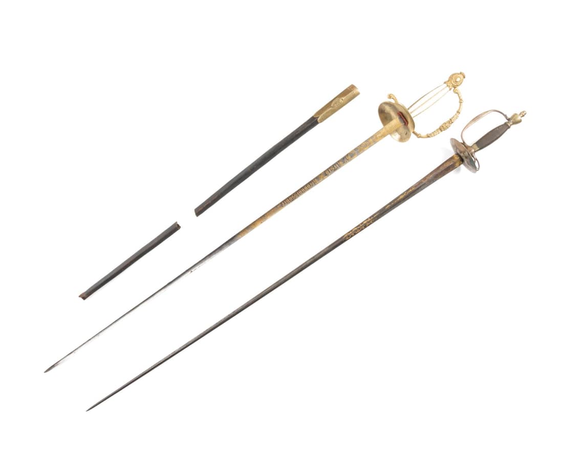 Two French Swords, An Epee & A Court Auction